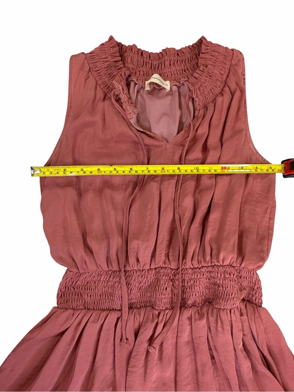 The Impeccable Pig Sleeveless Layered Mini Dress - Rose - Picture 5 of 7